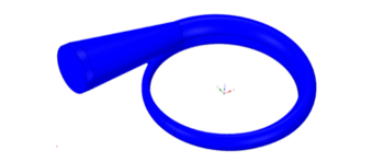 3D solid model of a volute generated by TURBOdesign Volute