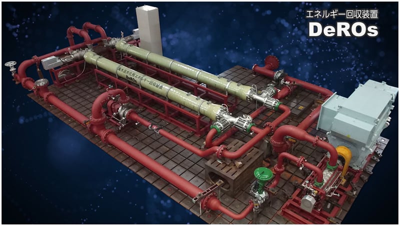 The DeROs desalination system full installation