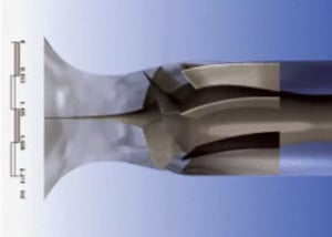 Fig.1. 3D view of a mixed flow pump