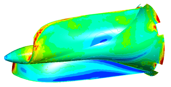 wall shear stress contour impeller design