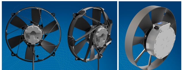 Fig. 2. Integration of Turntide Axial Flux Motor for an eFan Application