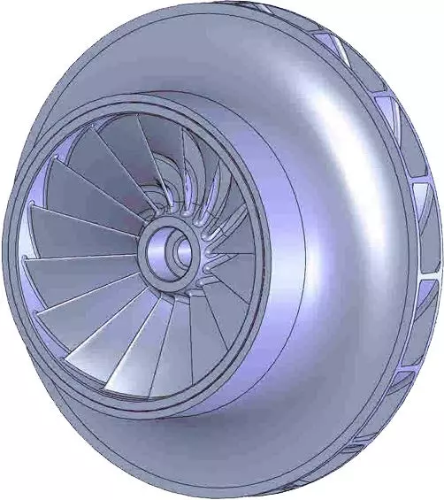 Geometry of the baseline (conventional) impeller