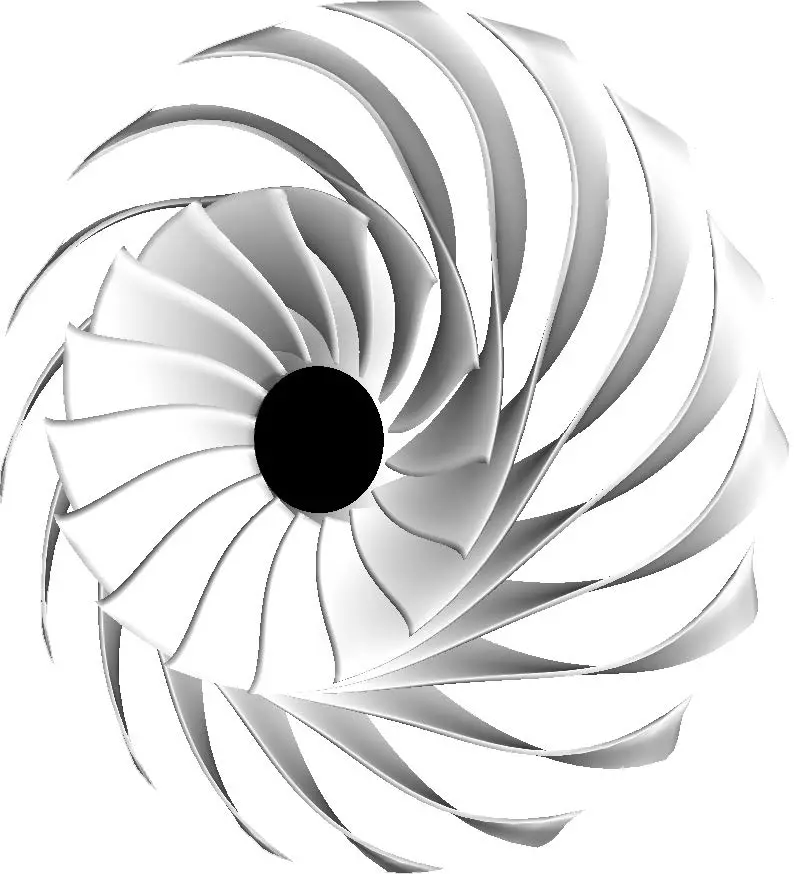 Geometry of impeller designed by TURBOdesign Suite