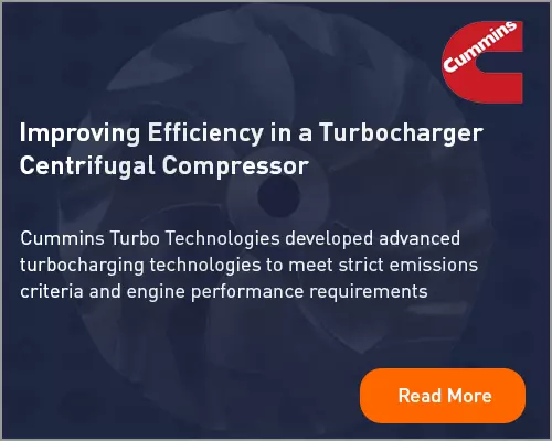 Improving Efficiency in a turbocharger centrifugal compressor 